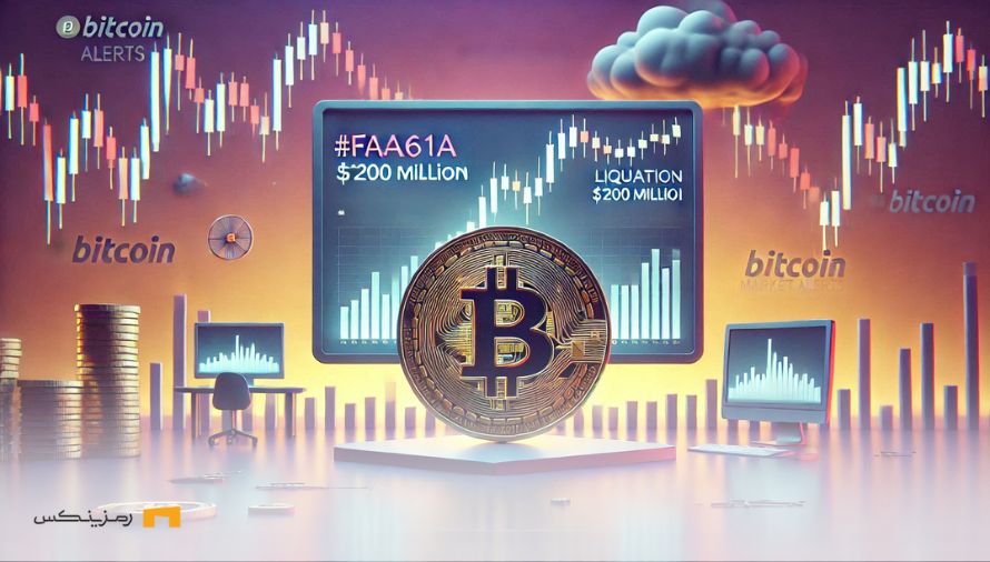 لیکوئید شدن ۲۰۰ میلیون دلار همزمان با سقوط بیت کوین