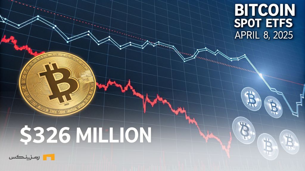 کاهش ۳۲۶ میلیون دلار از صندوقهای بیتکوین اسپات در ۸ آوریل ۲۰۲۵