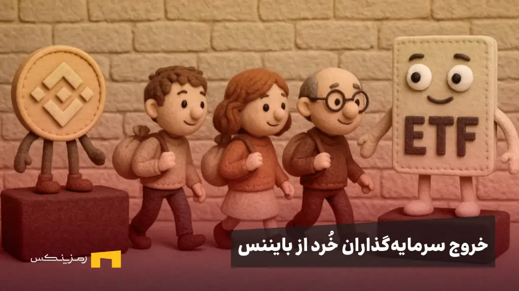 خروج سرمایه گذاران خرد از بایننس و رفتنشان سمت ای تی اف ها