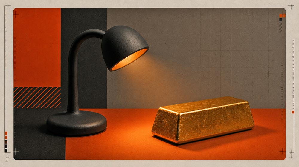 شمش طلا زیر نور چراغ مطالعه؛ قیمت طلا امروز